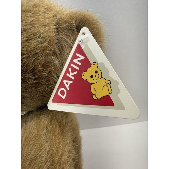 Vintage 1990 Dakin Muffin Bear 11" Model #89-1240 Plush Brown With Bow And Tag - Picture 4 of 13